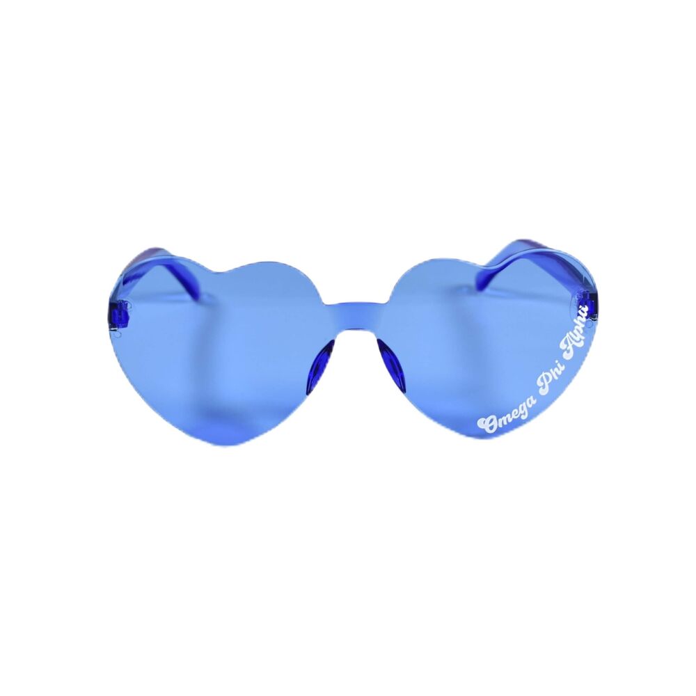 3632 Omega Phi Alpha Sunglasses โ Heart Shaped Sunglasses, Greek Sorority
